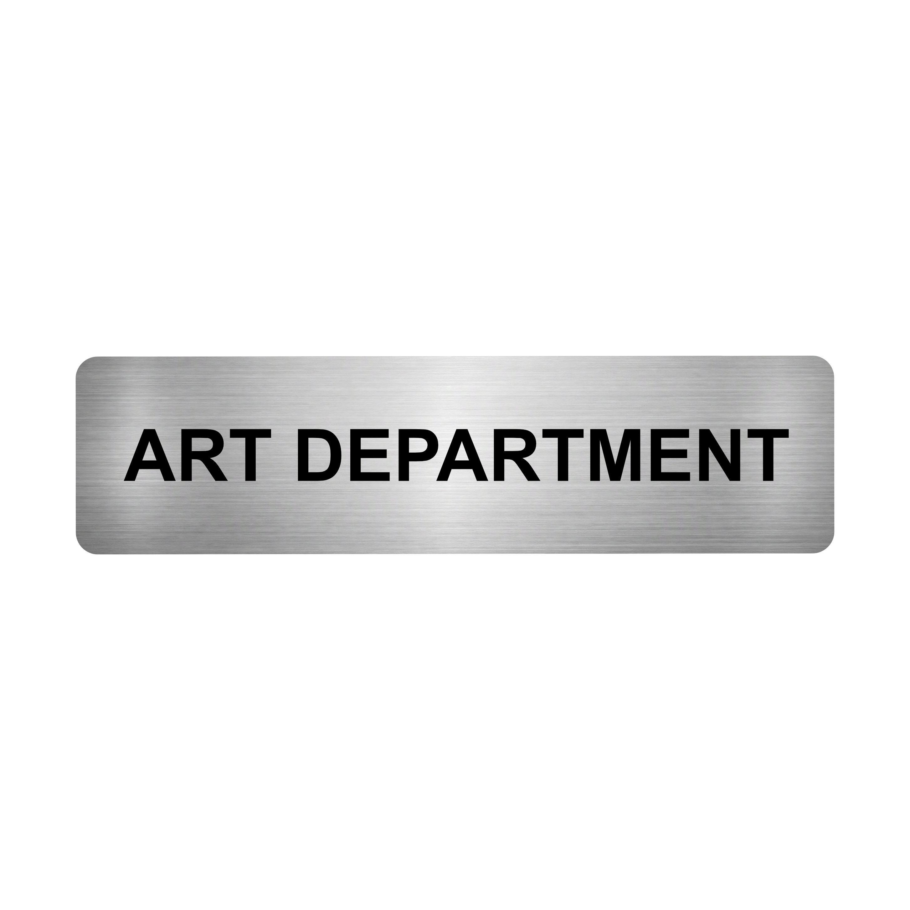 Art Department Aluminium Sign