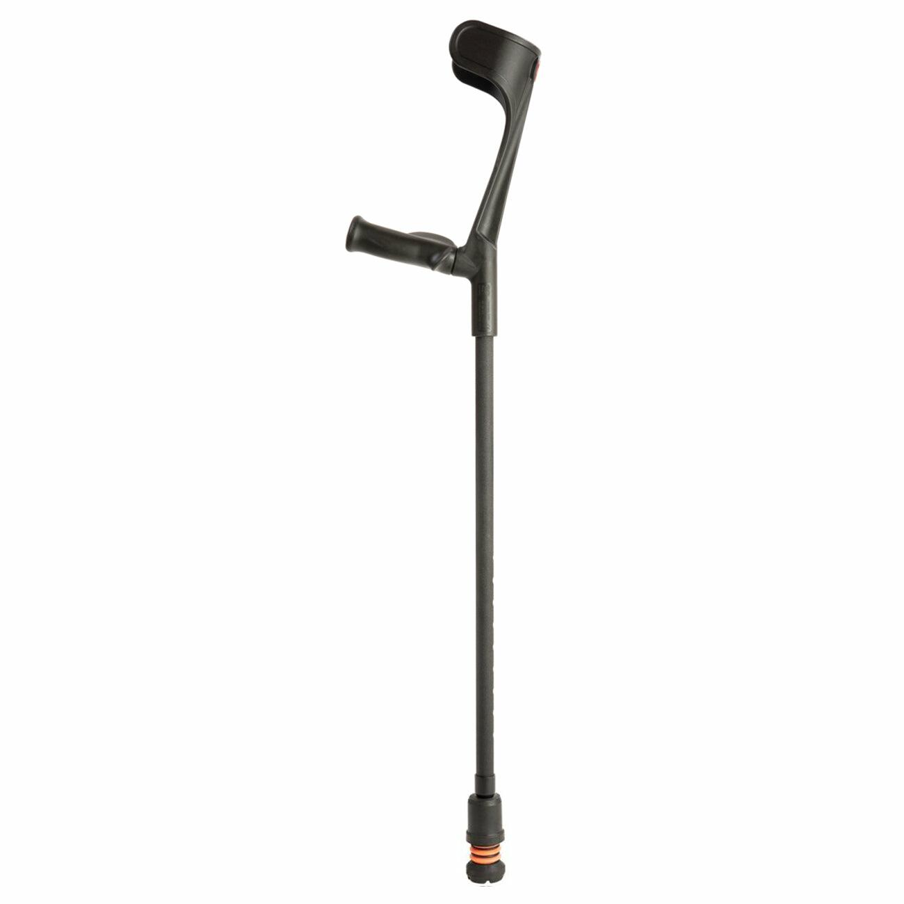 Flexyfoot Comfort Grip Open Cuff Crutches - Textured Black