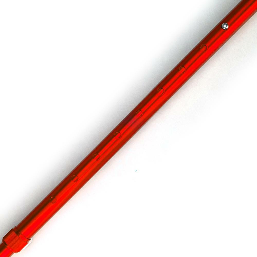 How to adjust the red Flexyfoot Premium Derby Handle Folding Walking Stick