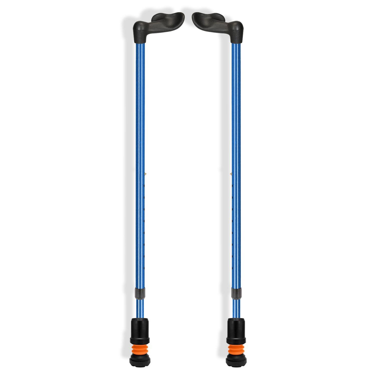 Ergonomic Fischer Handle Lightweight Height Adjustable Walking Stick - Tall