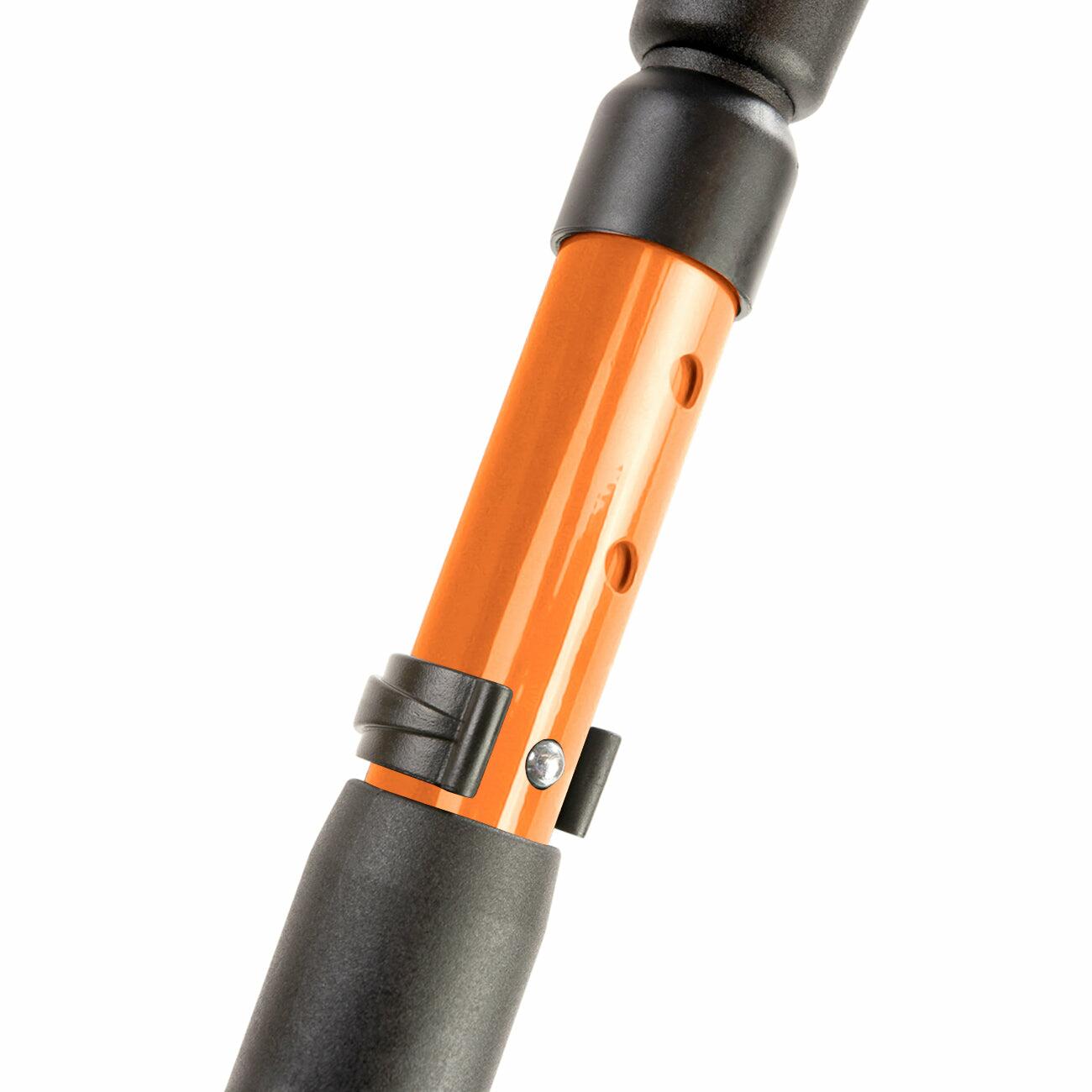 How to adjust an orange Flexyfoot Comfort Grip Double Adjustable Crutch
