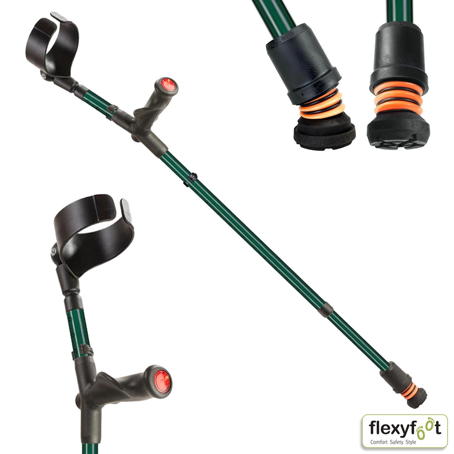 Flexyfoot Comfort Grip Double Adjustable Crutches - British Racing ...