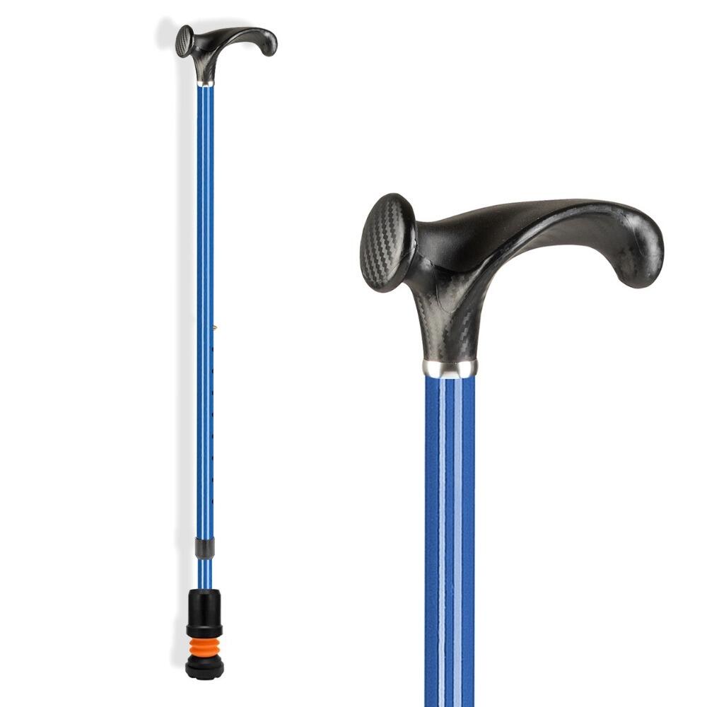 Flexyfoot Arthritic Grip Handle Walking Stick - Blue