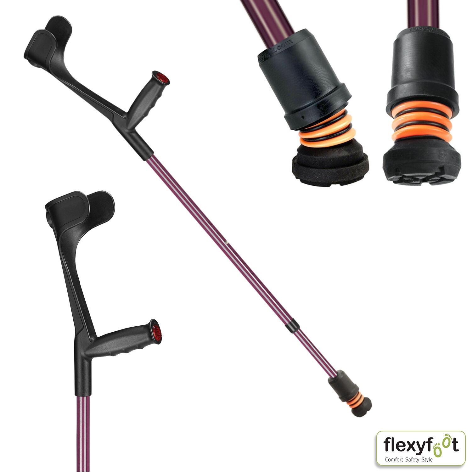 blackberry Flexyfoot Soft Grip Open Cuff Crutch