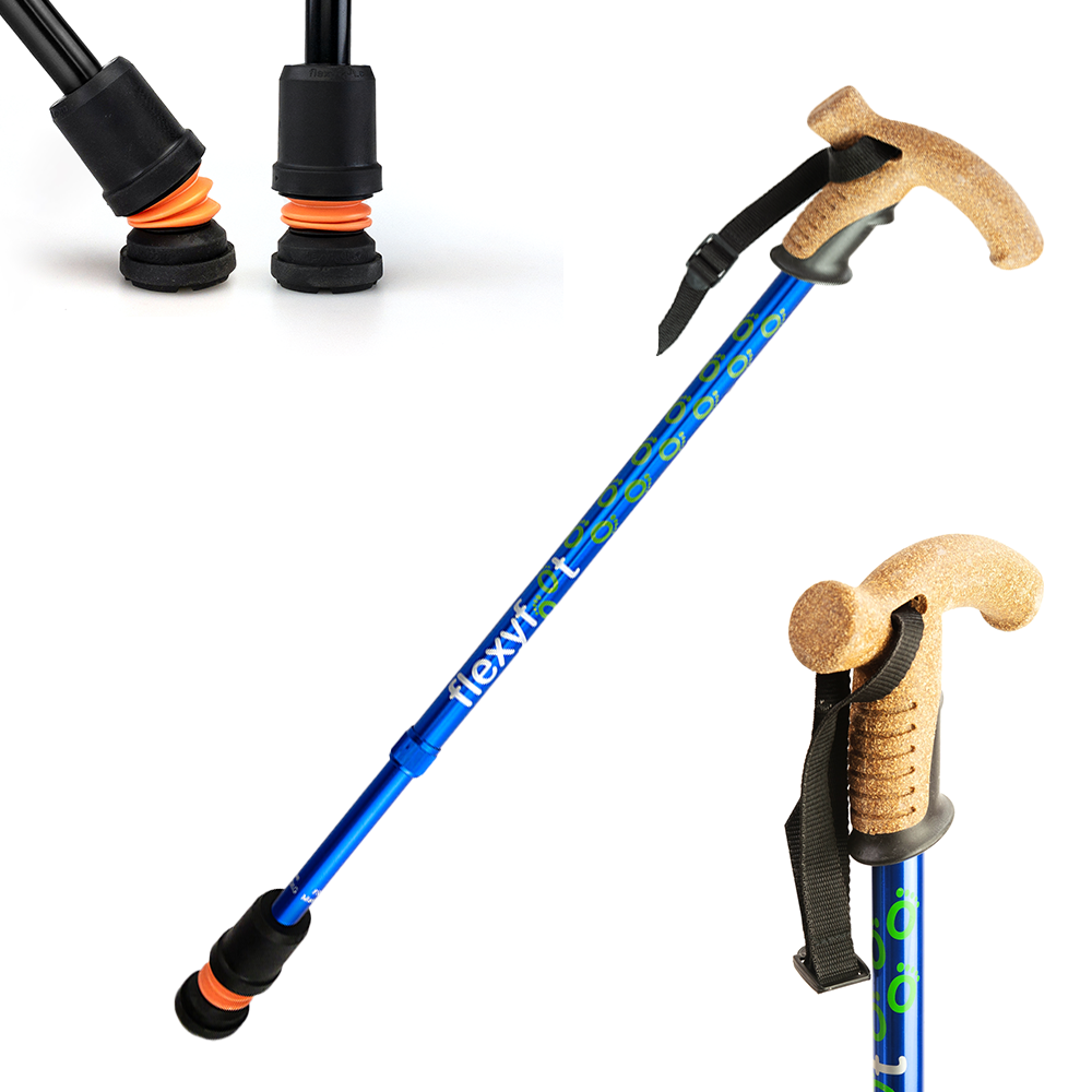 Flexyfoot Premium Cork Handle Walking Stick