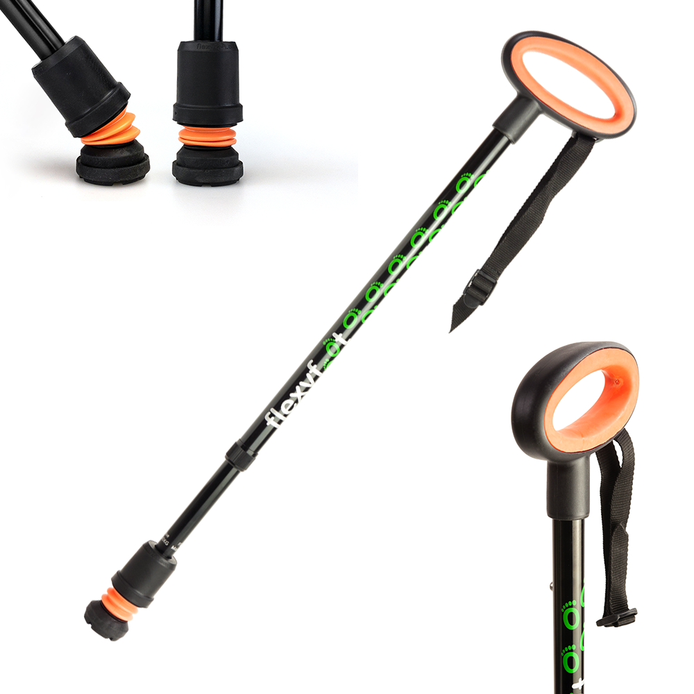 Flexyfoot Telescopic Walking Stick | Bush Healthcare