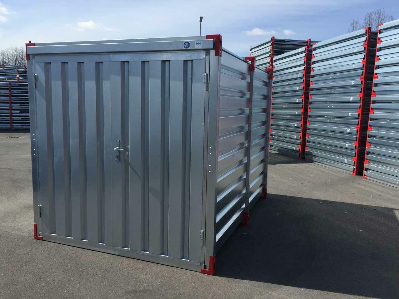 3m Flat Pack Galvanised Storage Container 10ft Size