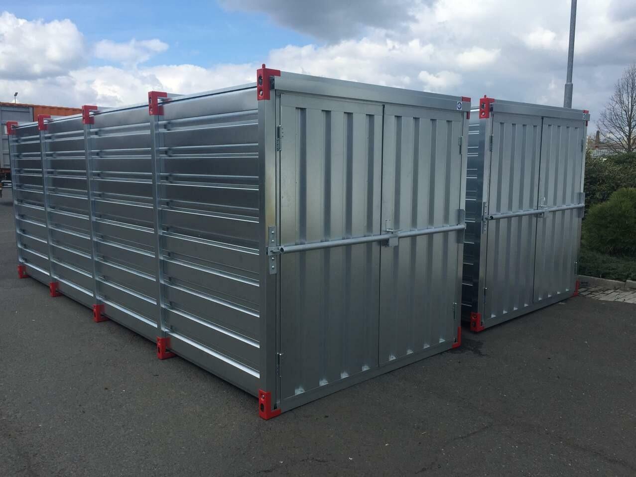 5m storage container double doors, flat pack Kovobel UK