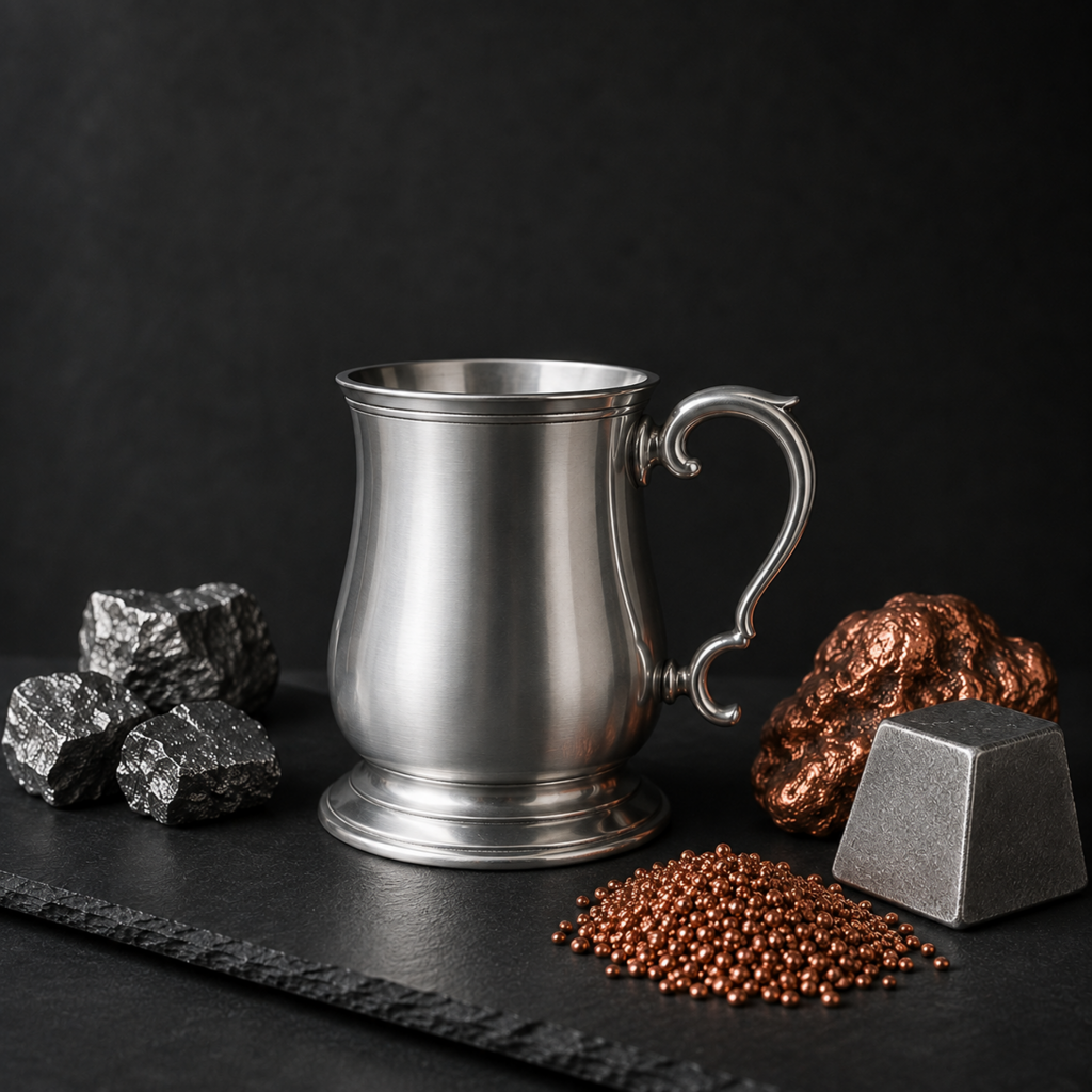 Why Antimony and Copper Replace Lead in Artisan Pewter