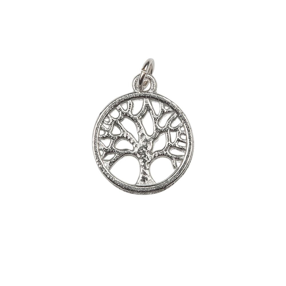 Tree of Life Pewter Charm with a loop attached