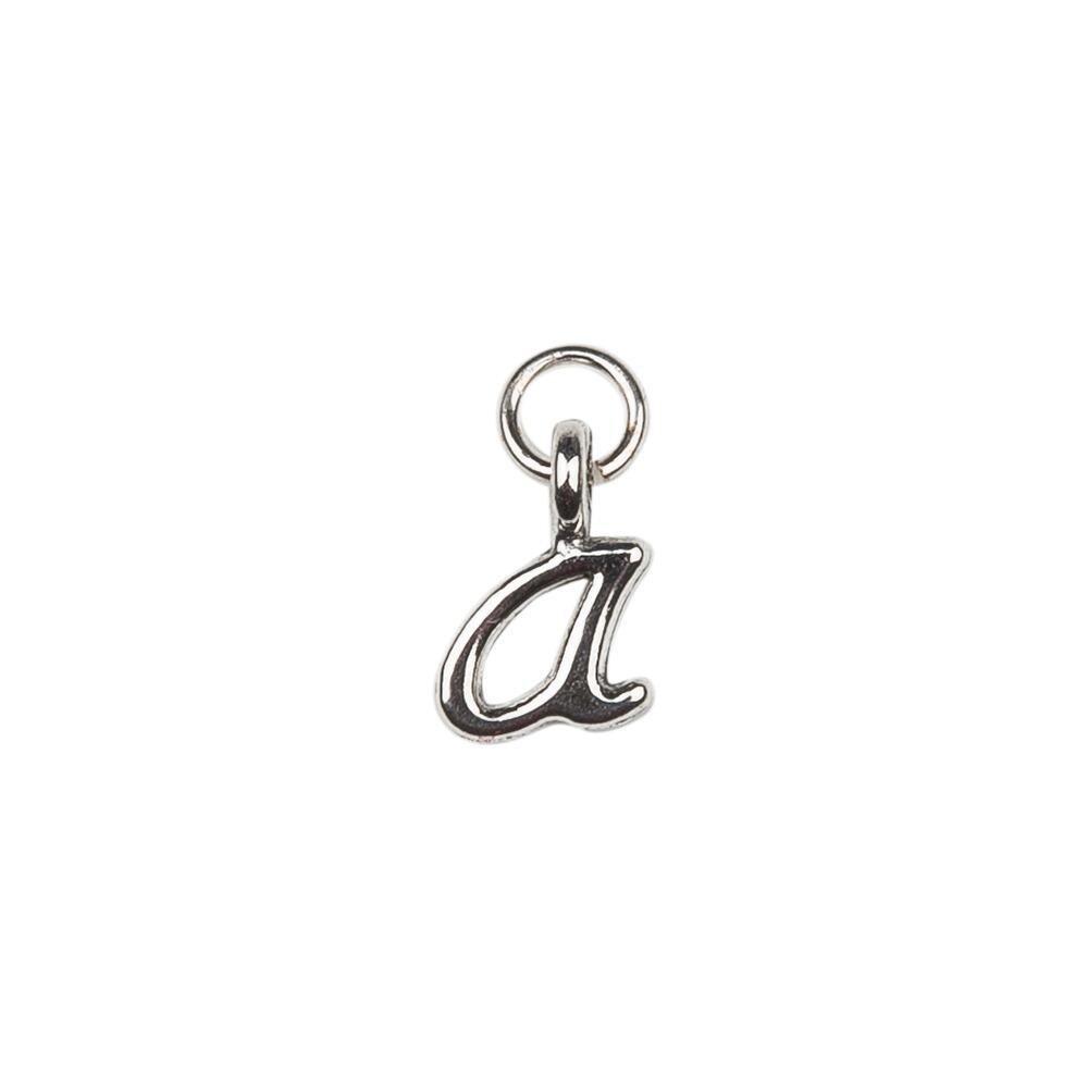 A Pewter Letter A Charm