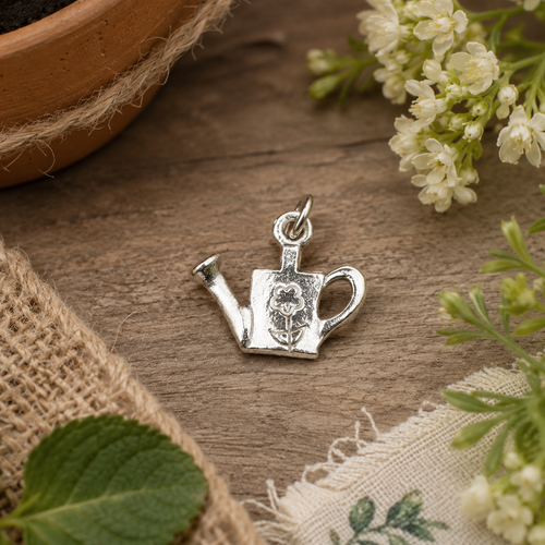 Pewter watering can charm