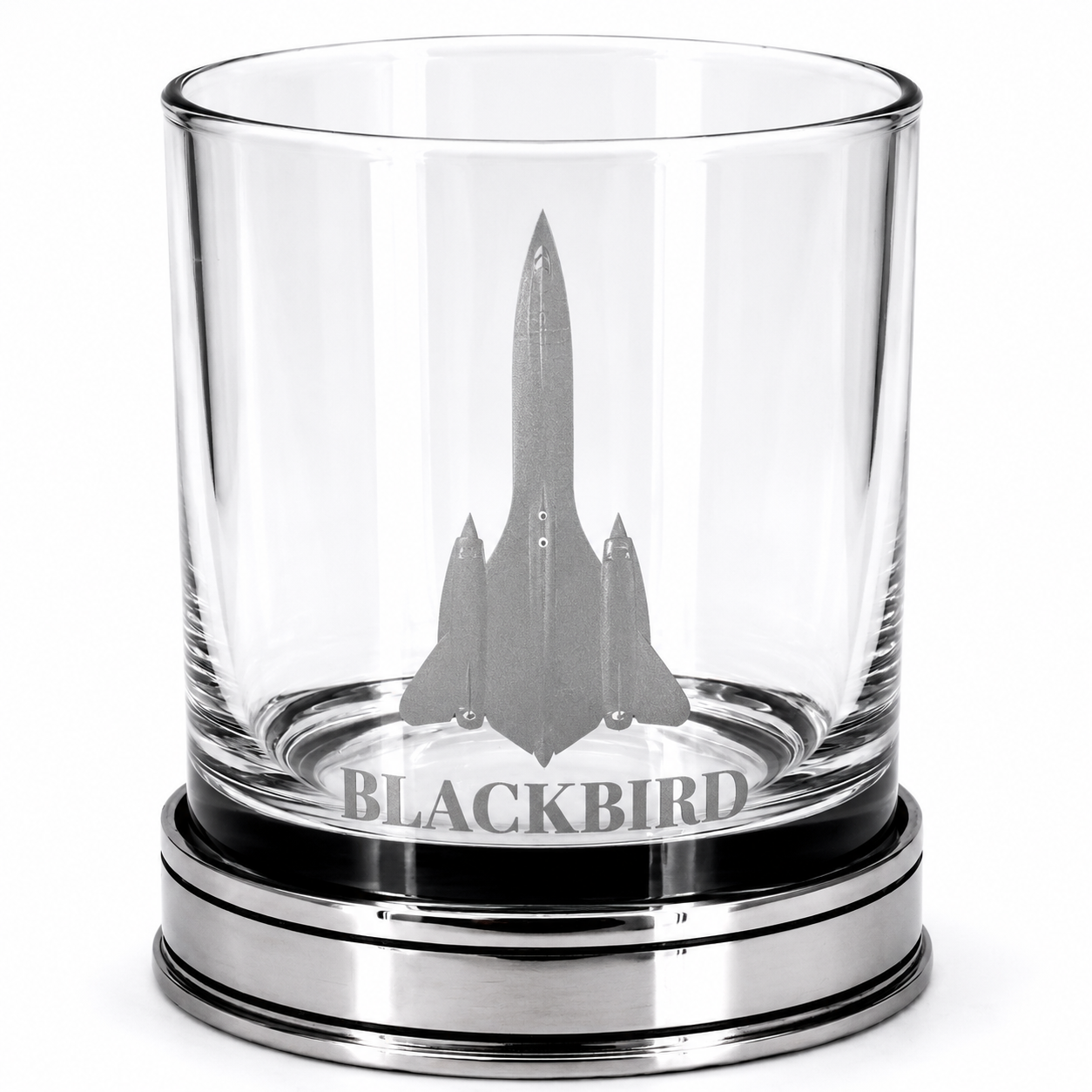 Lockheed SR-71 Blackbird Pewter Whisky Tumbler
