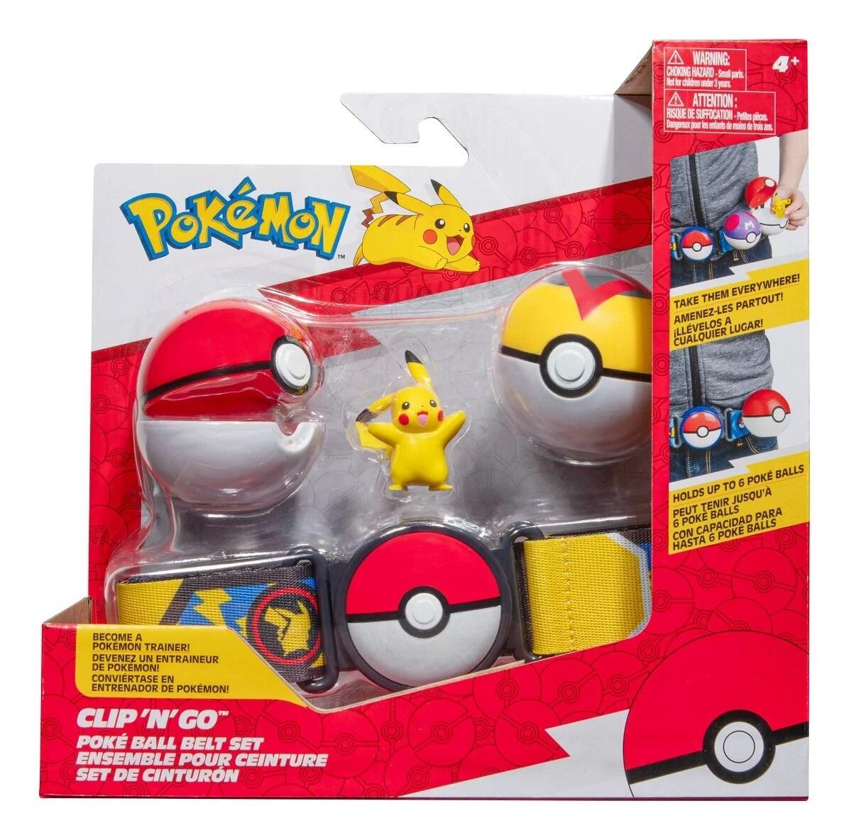 Pokemon Clip N Go Pikachu Poke Ball Belt Set | Top Pick Toys | Online ...