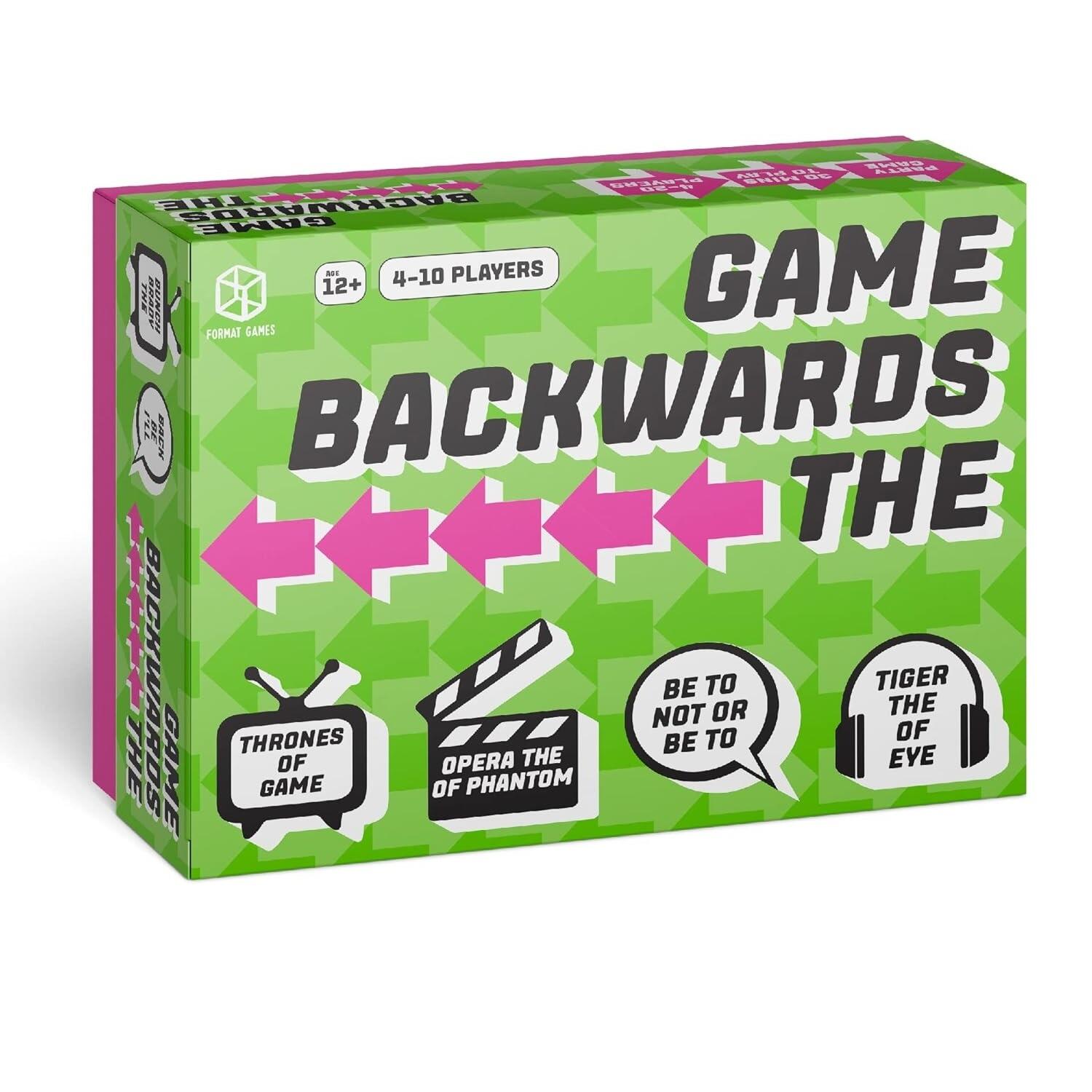 The Backwards Game - Party Board Game - 2 Teams, Age 12+