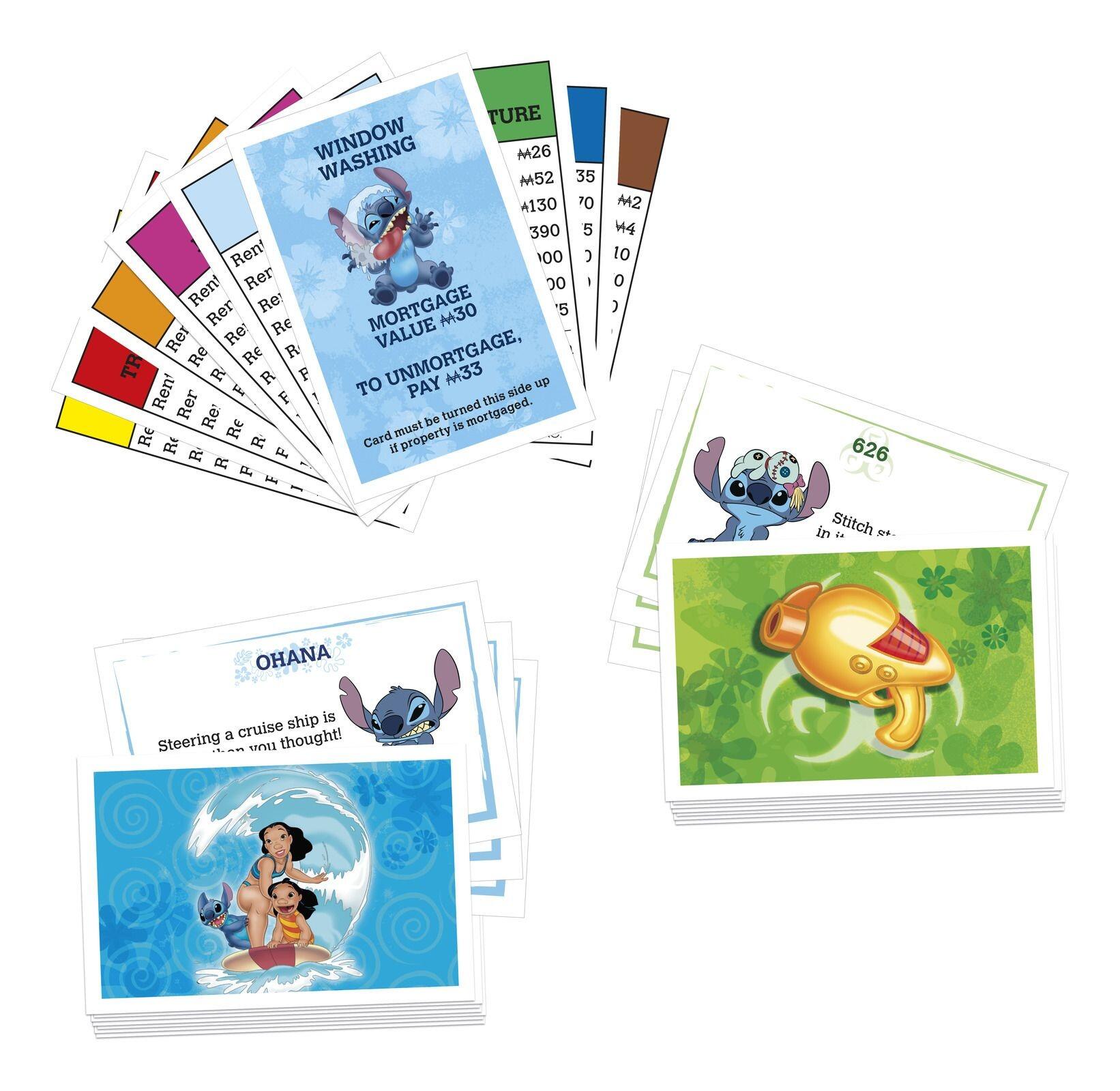 Monopoly Deal Stitch - Juego De Cartas Rápido Y Divertido De Hasbro Gaming, Ideal Para Todas Las Edades