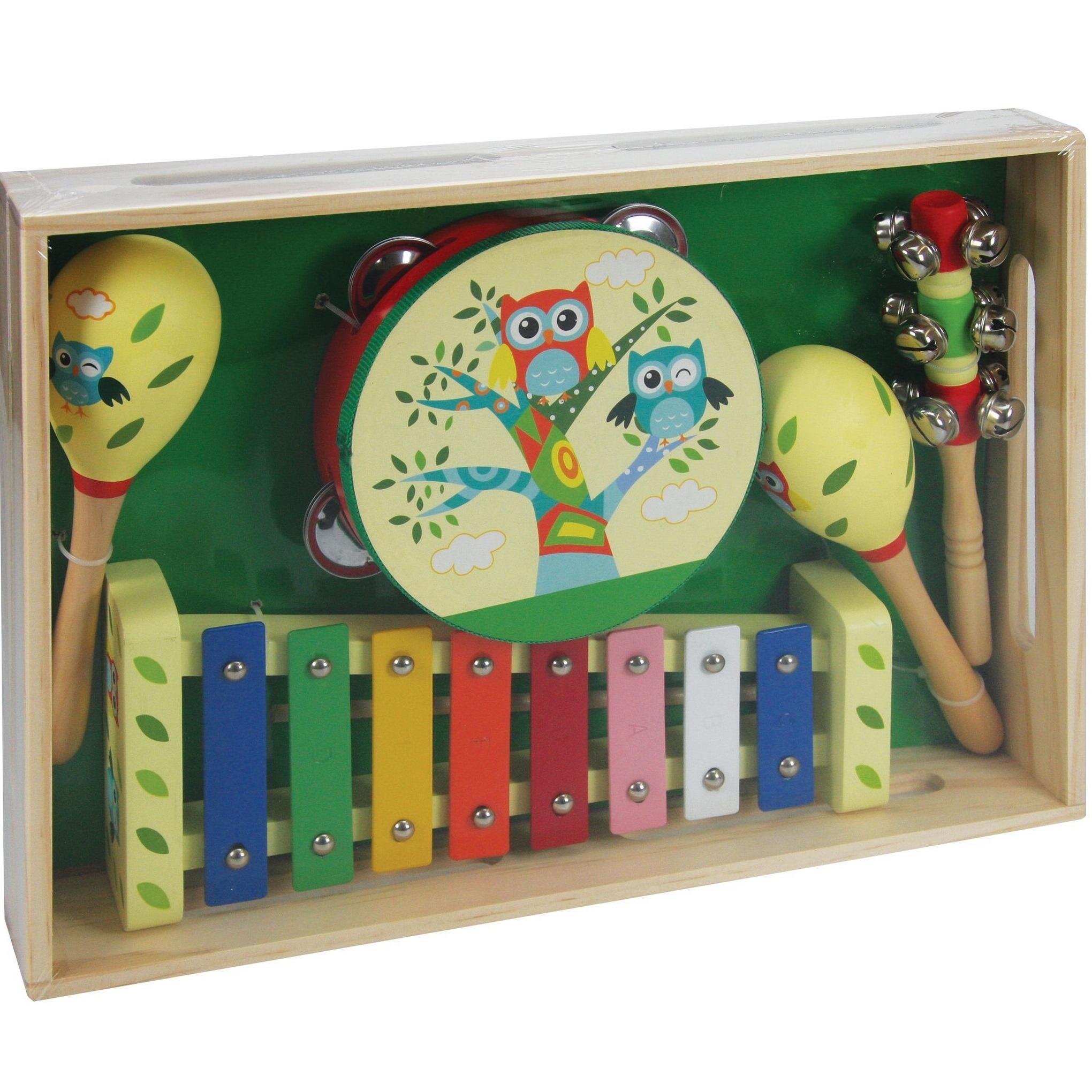 Tooky Toy Wooden Owl Musical Set