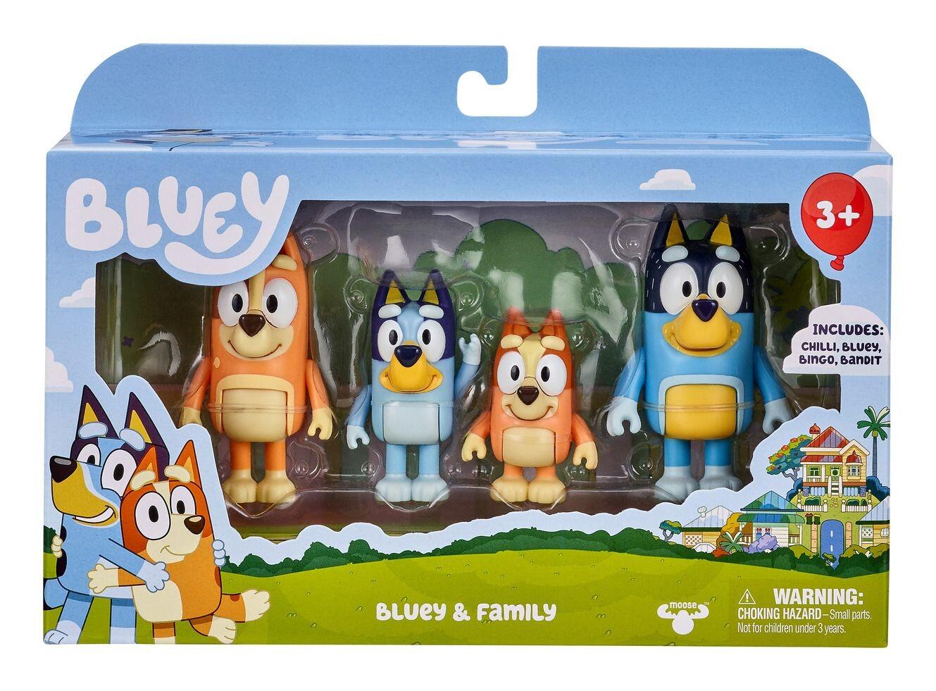 Bluey Family 4 Figure Pack Pre School Playset Top Pick Toys 