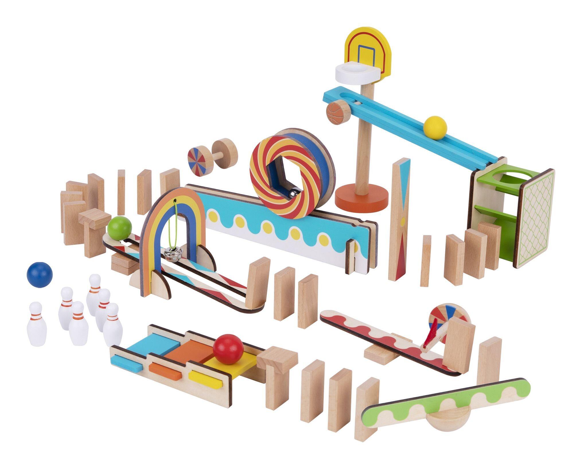 Tooky Toy Wooden Domino Run