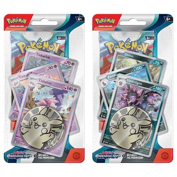Pokemon TCG Scarlet and Violet 4 Paradox Rift Premium Checklane Blisters Hydreigon / Tinkaton