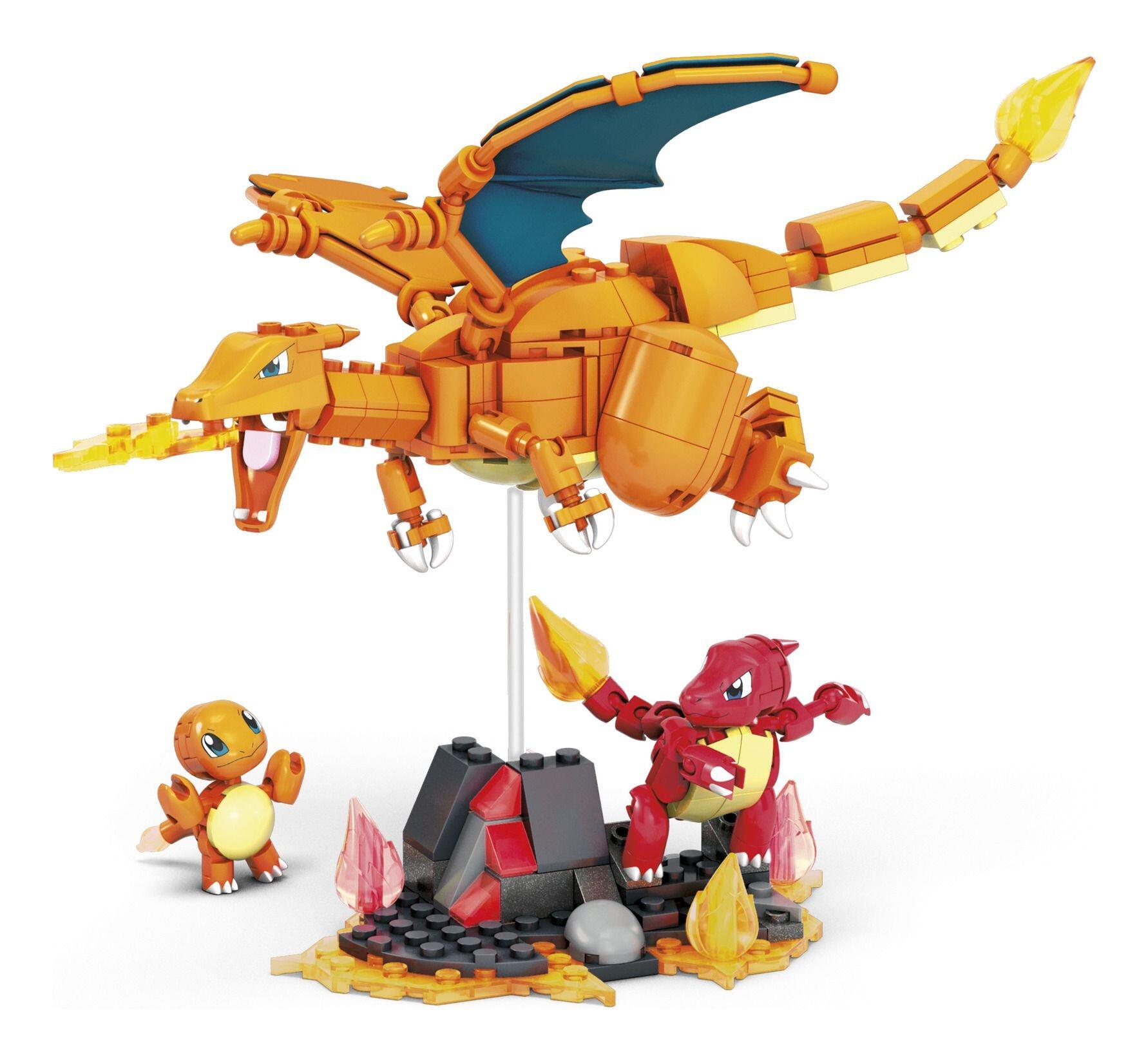 Mega Pokemon Charmander Evolution Construction Set - 313 Pieces