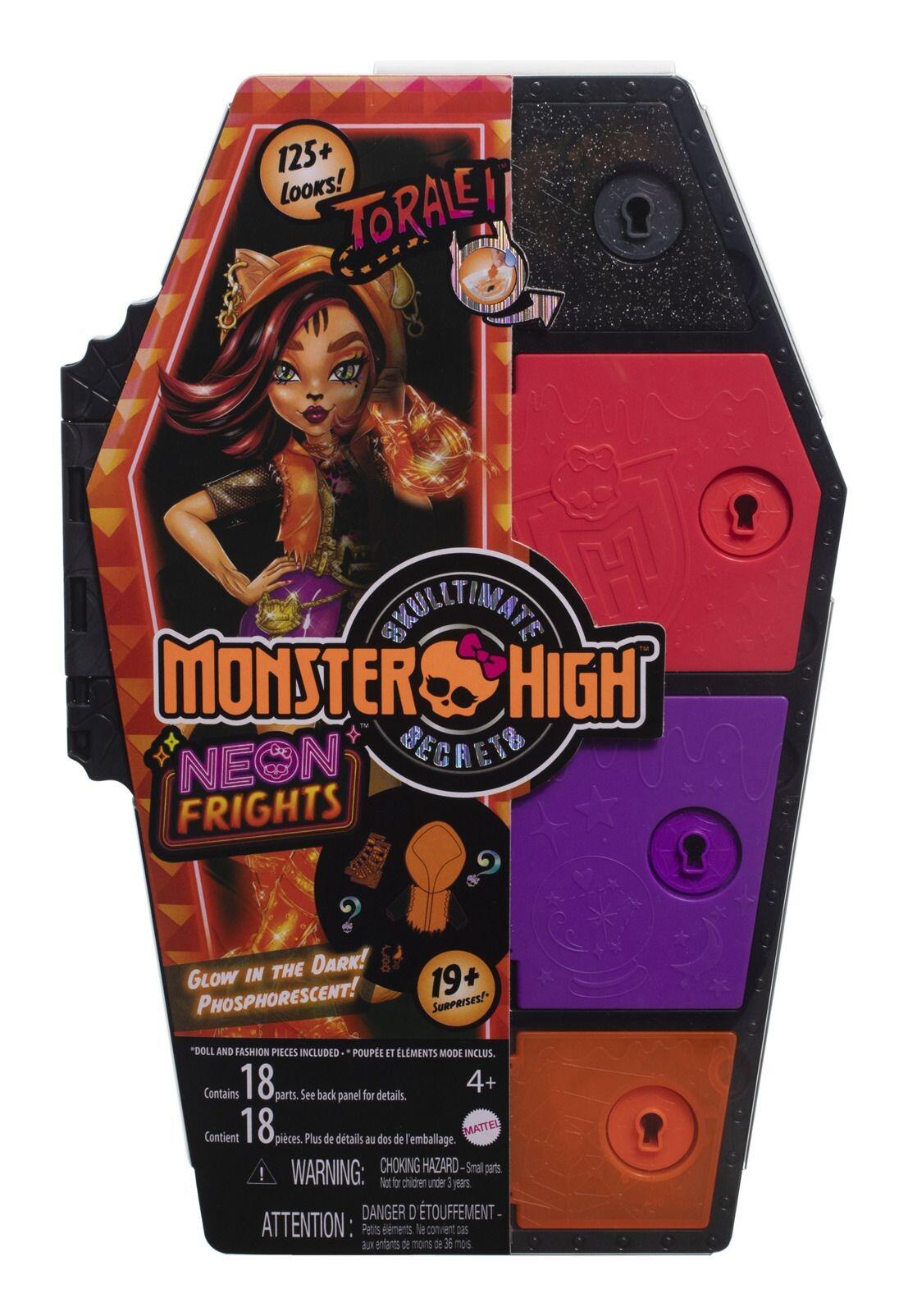 Monster High Skulltimate Secrets Neon Frights Toralei Series 3 Fashion Doll