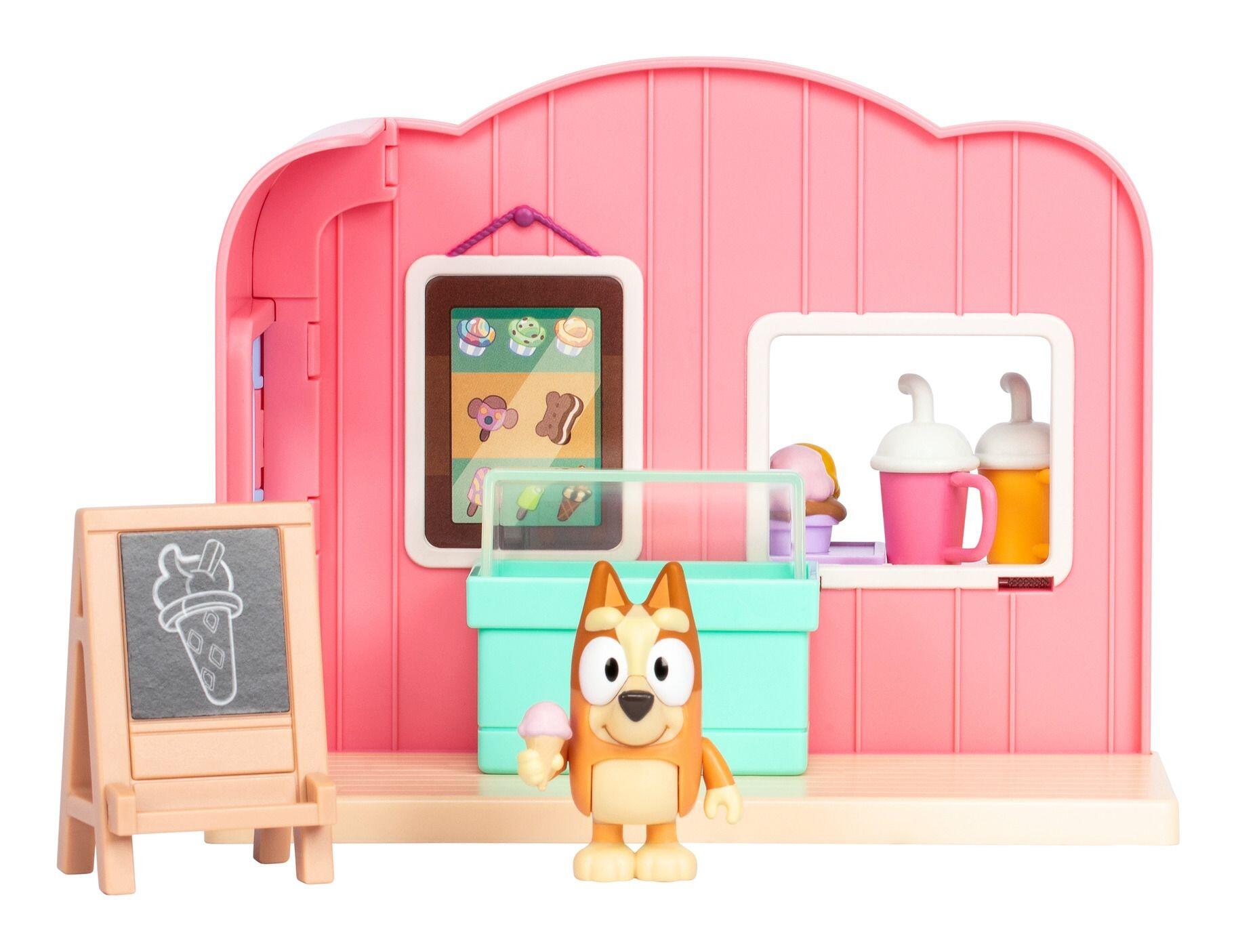Bluey Series 10 Ice Cream Shop Mini Playset with Bingo Figure