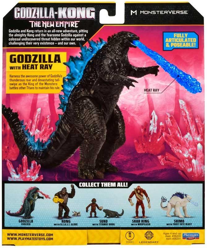 Godzilla X Kong 6" Godzilla V1 With Heat Ray - The New Empire