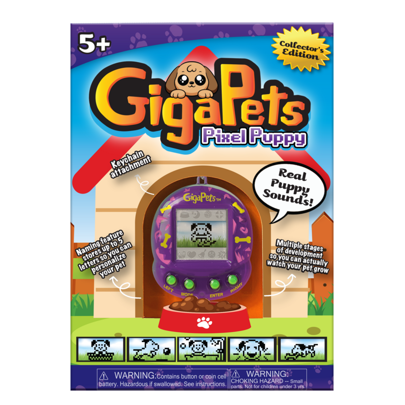 GigaPets Pixel Puppy Virtual Dog Pet Toy