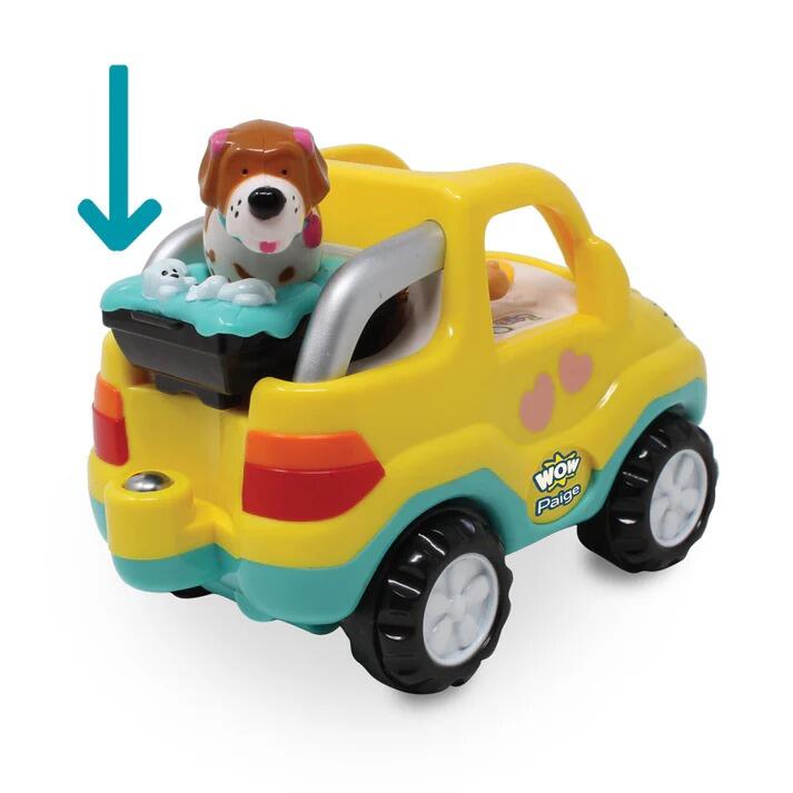 WOW Toys Paige Pooch 'n' Ride Car + Figures, Push & Go