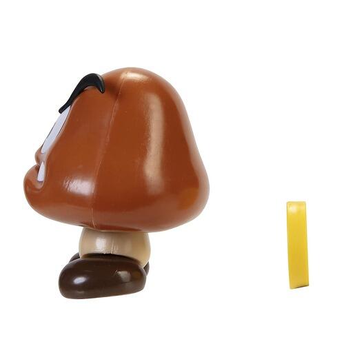 Super Mario 4" (10cm) Action Figure Goomba with Coin
