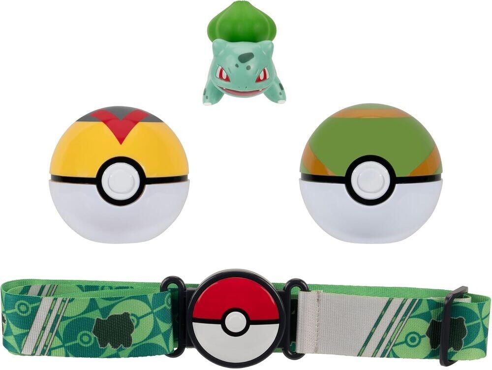 Pokemon Clip N Go Belt Set Bulbasaur with Level Ball & Nest Ball