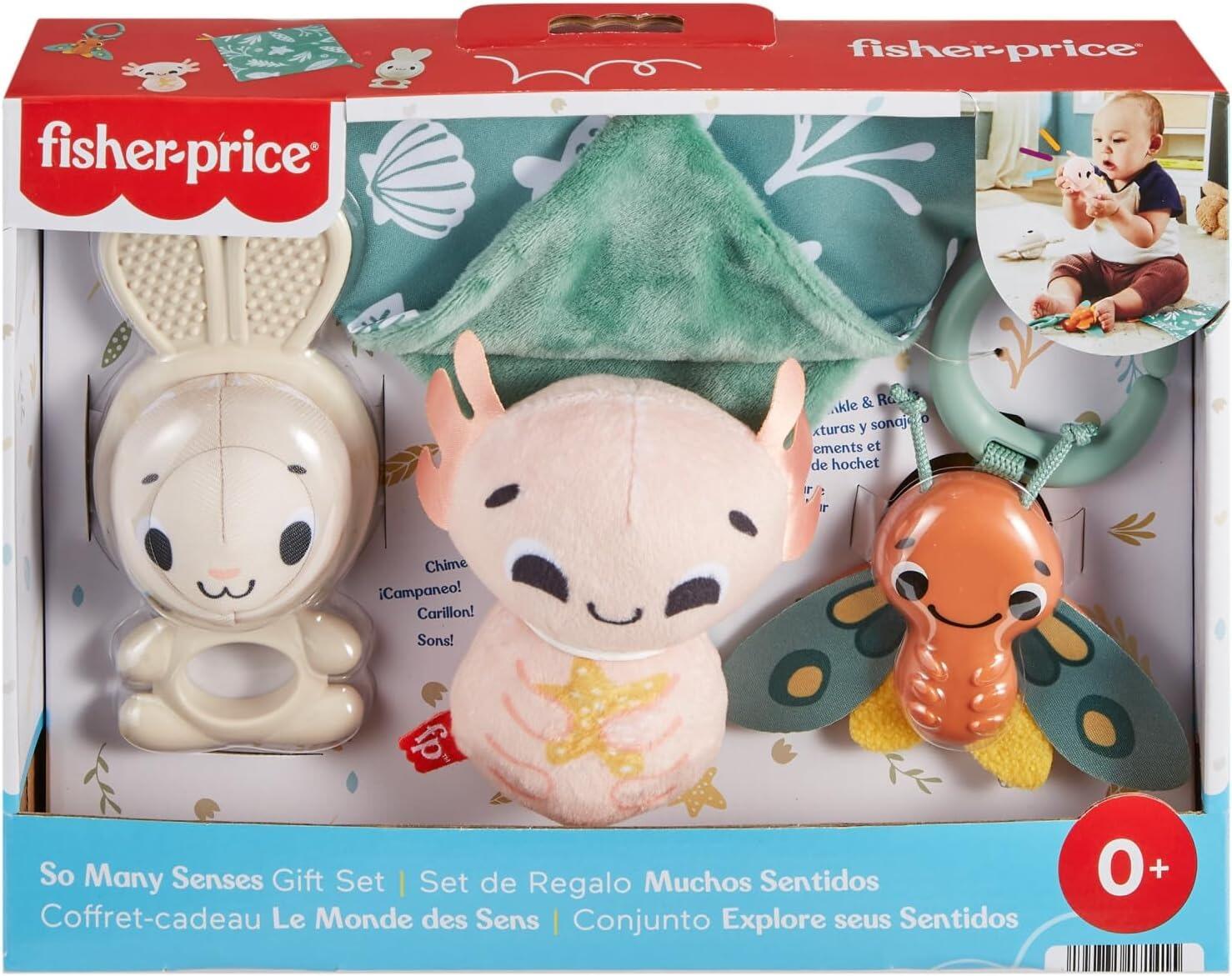Fisher-Price Baby Sensimals Leopard Rassel – Fördert Motorik & Sinne Ab 3 Monaten
