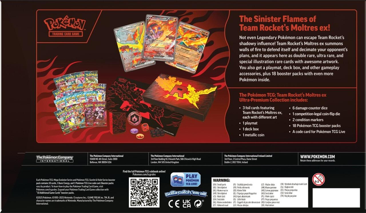 Pokmon TCG Team Rocket's Moltres ex Ultra-Premium Collection | Top Pick Toys | UK Trading Cards Pokmon TCG Team Rocket's Moltres ex Ultra-Premium Collection | Top Pick Toys | UK Trading Cards