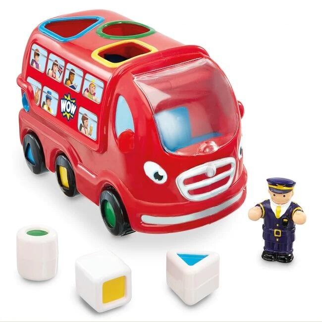 WOW Toys Push & Go London Bus Leo - Shape Sorter