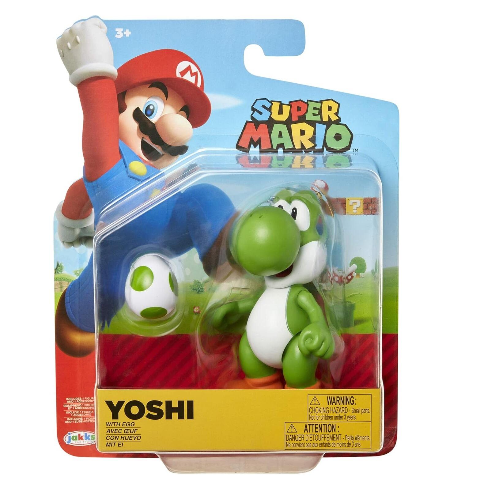 Super Mario 4' Action Figure Yoshi With Egg