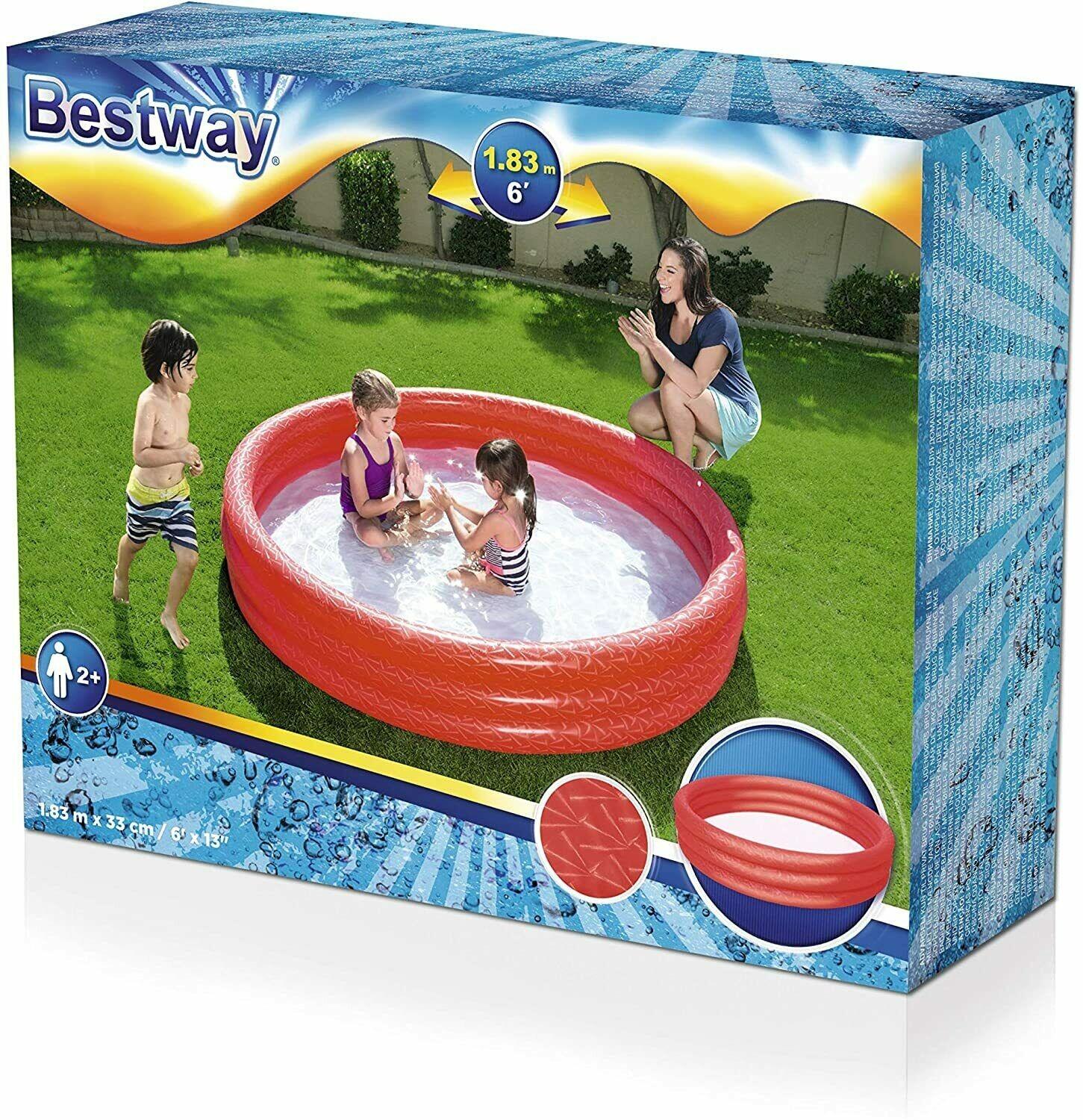 Bestway Play Paddling Pool 183cm Red