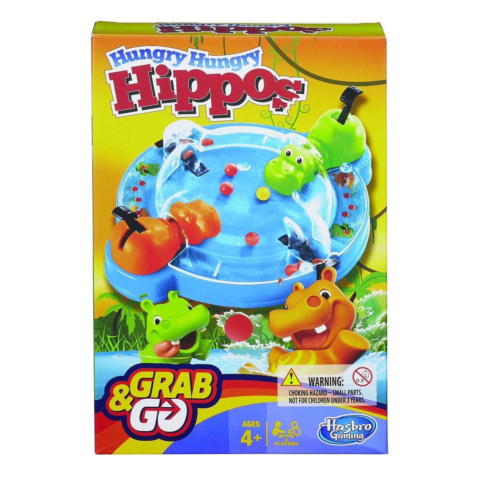 Hasbro Gaming Hungry Hungry Hippos - Grab & Go Travel Game