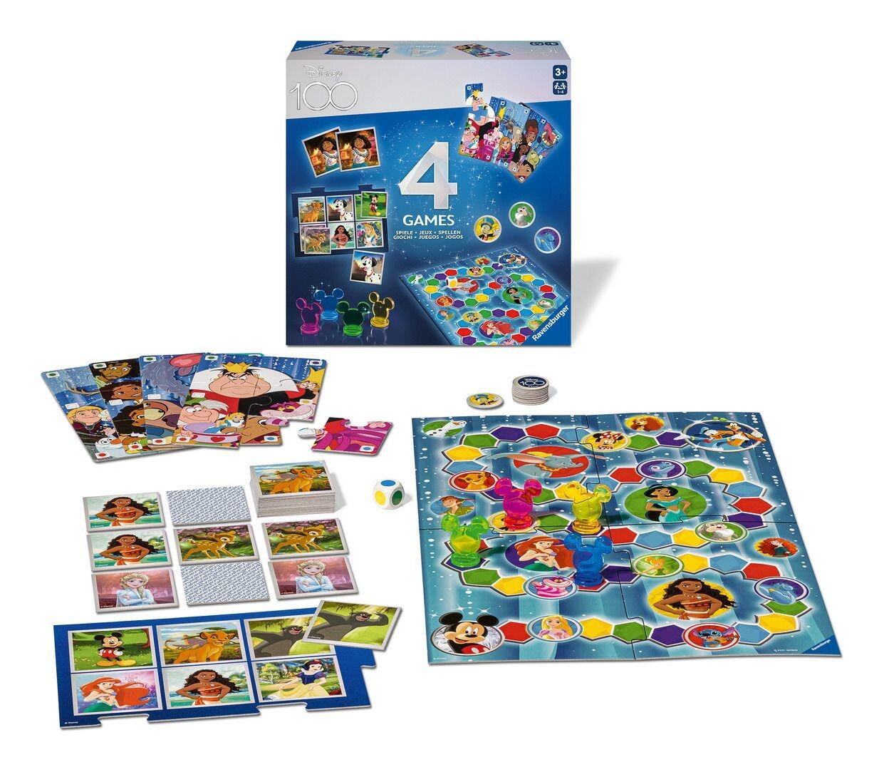 Disney 100th Anniversary 4 in 1 Games Box | Top Pick Toys | Online Toys |  Retford