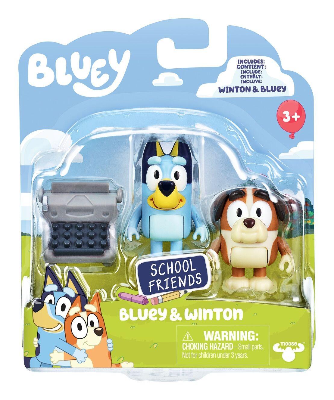Bluey 2 Figure Pack - School Time Bluey & Winton | Top Pick Toys ...