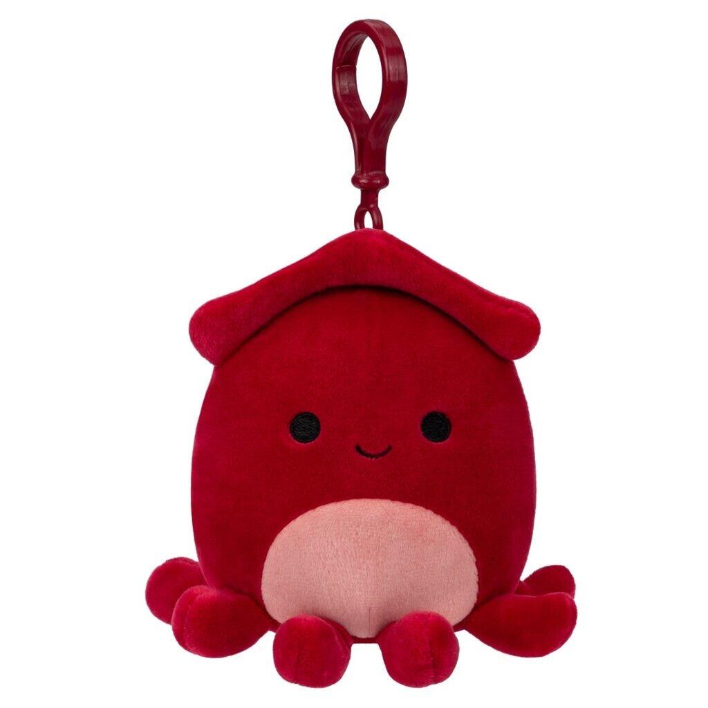 Squishmallows 3.5in Clip-On Plush Altman the Red Squid