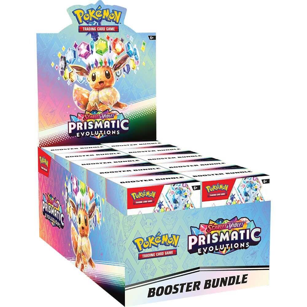 pokemon trading card game prismatic evolutions booster bundle release date Pokémon TCG S&V 8.5 Prismatic Evolutions Booster Bundle Sealed Case (10  bundles)