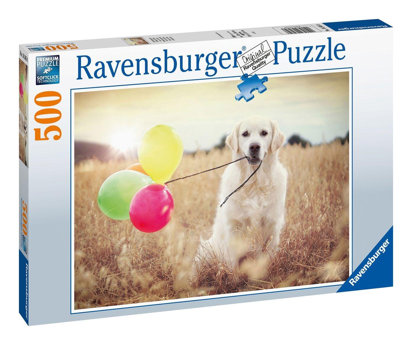 Ravensburger Dog & Balloon Party 500 Piece Jigsaw Puzzle