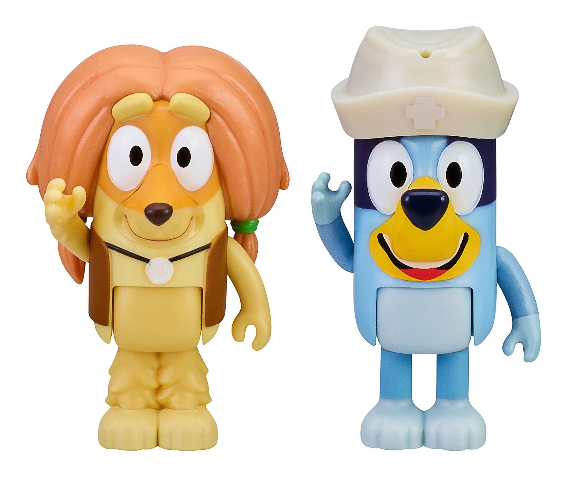 Bluey 2 Figure Pack - Doctor Checkup Bluey & Indy