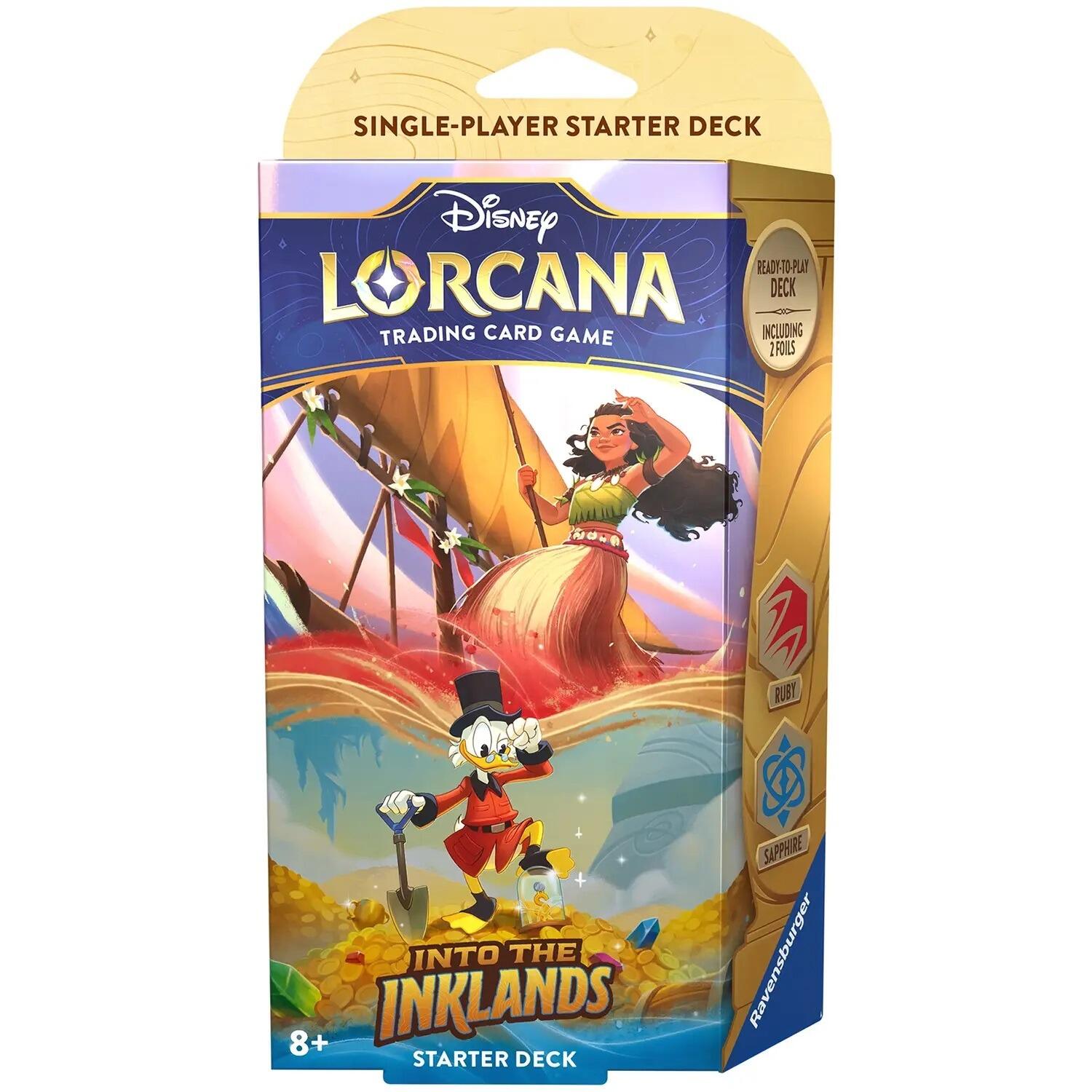 Disney Lorcana TCG Into The Inklands Starter Deck Ruby and Sapphire