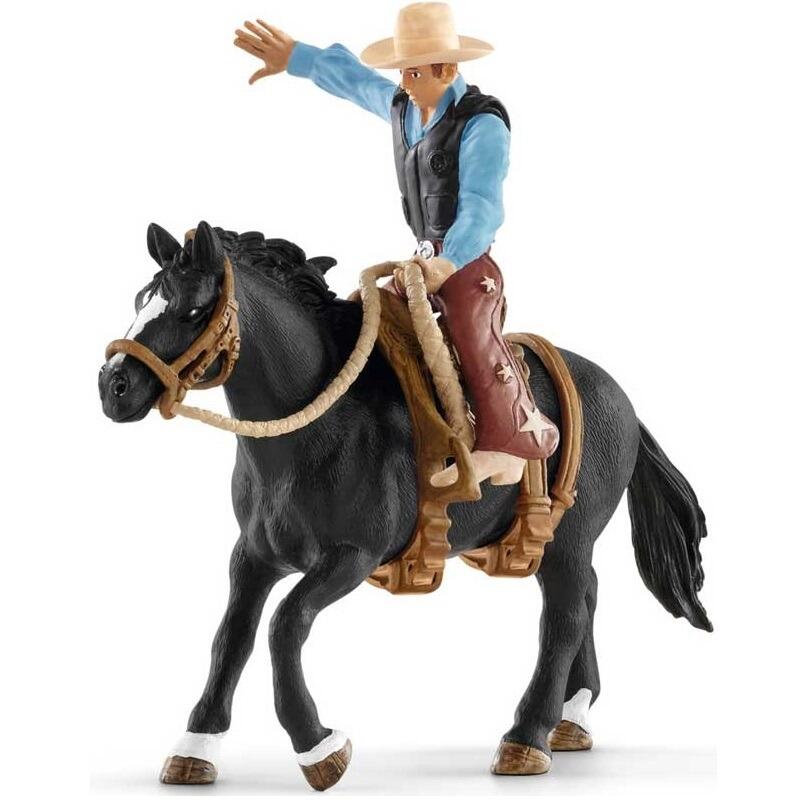 Schleich Farm World Saddle Bronc Riding with Cowboy
