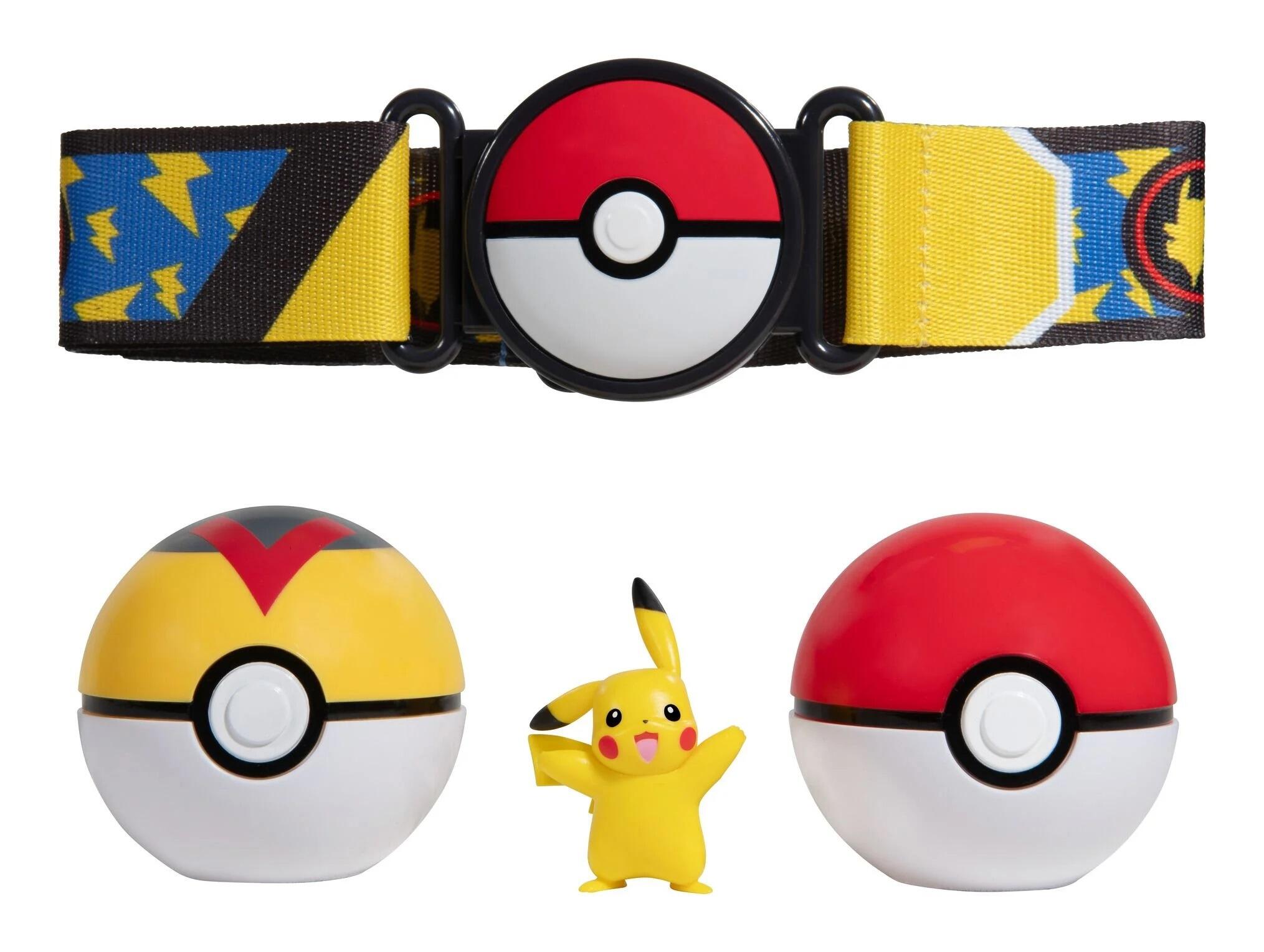 Pokemon Clip N Go Pikachu Poke Ball Belt Set | Top Pick Toys | Online ...