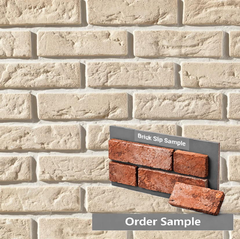 Cambridge 9 Light Cream Brick Slips Sample UK
