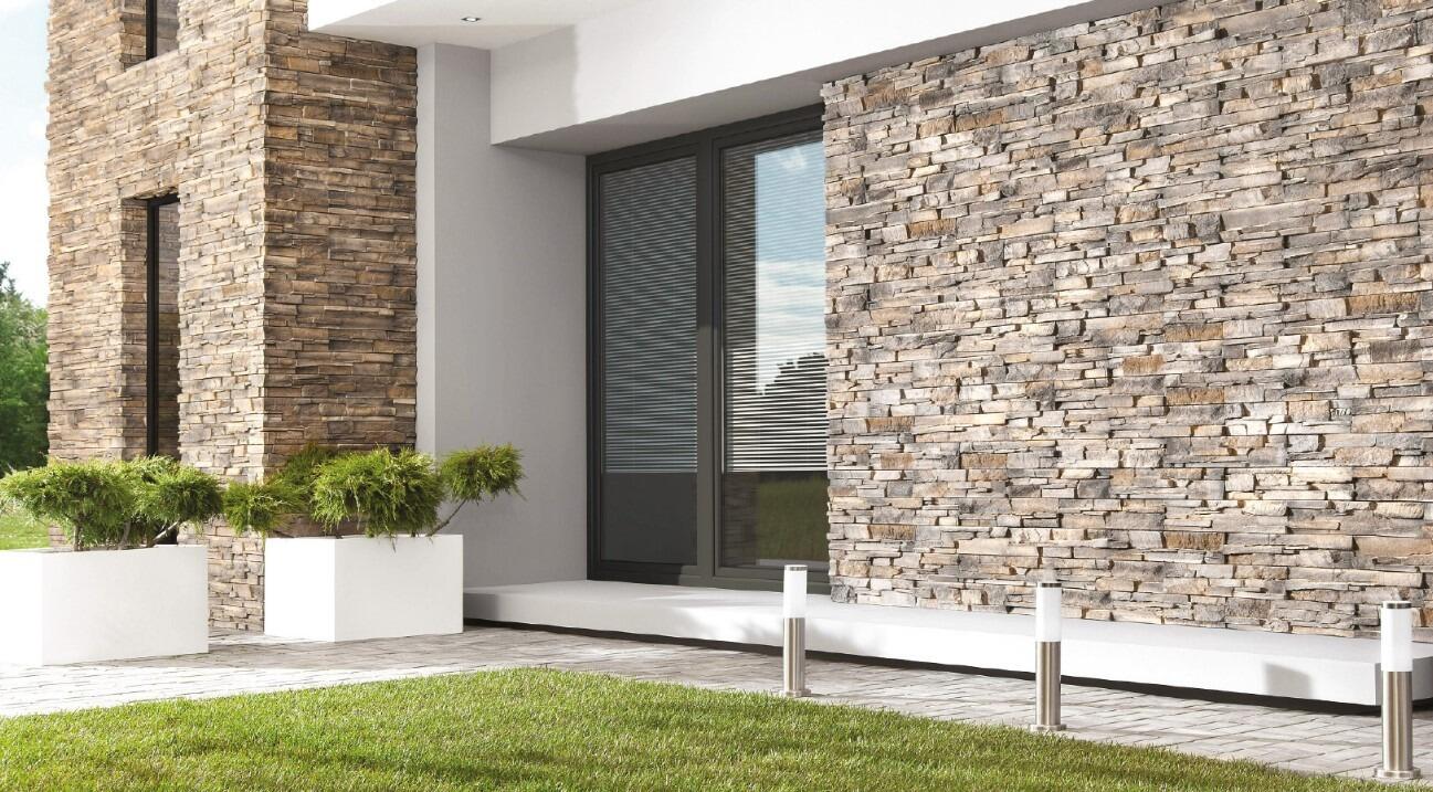 Greek Stone Cladding Grenada Volcanic Stone Cladding UK – Warm Earthy Panels