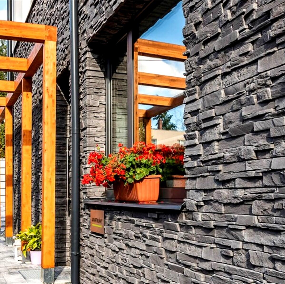 Grenada Graphite Stone Cladding Sample UK